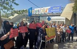 ۲۷ ماه انتظار بی‌حاصل؛ تجمع کارکنان سهام عدالت مقابل وزارت کار