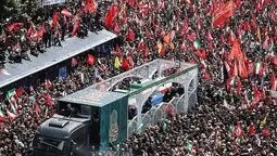 پایان مراسم وداع و تشییع رهبر شهید در تهران 