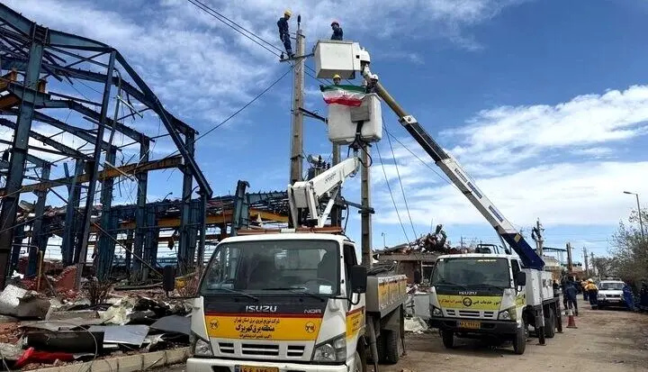 توضیح خسارات حملات اخیر به شبکه برق تهران؛ پایداری ۹۸٪ در شهرک صنعتی شمس‌آباد