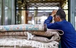 صادرات فرش ایران زیر ۴۰ میلیون دلار/تلاش برای افزایش با رفع محدودیت‌های پیمان‌سپاری + فیلم