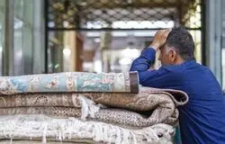 صادرات فرش ایران زیر ۴۰ میلیون دلار/تلاش برای افزایش با رفع محدودیت‌های پیمان‌سپاری + فیلم