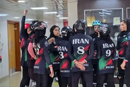 پیروزی مقتدرانه بانوان رولبال ایران مقابل مصر و صعود به یک‌چهارم نهایی