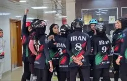 پیروزی مقتدرانه بانوان رولبال ایران مقابل مصر و صعود به یک‌چهارم نهایی