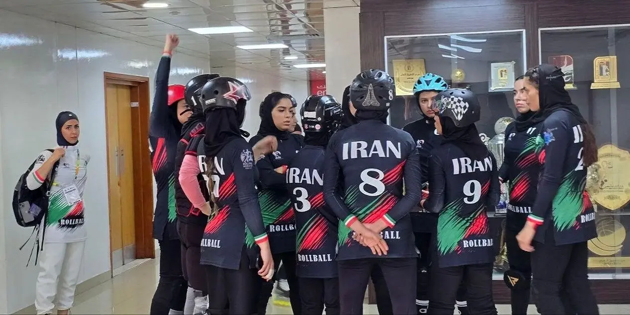 پیروزی مقتدرانه بانوان رولبال ایران مقابل مصر و صعود به یک‌چهارم نهایی