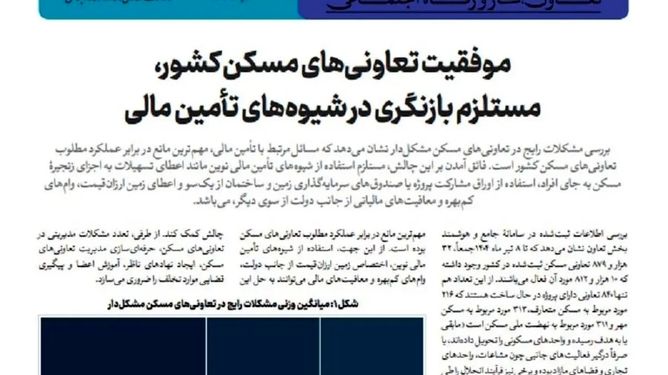 موفقیت تعاونی‌های مسکن کشور نیازمند بازنگری در شیوه‌های تأمین مالی است