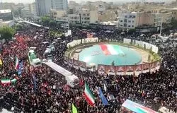 تشییع پیکر ۶۰ شهید اقتدار در تهران