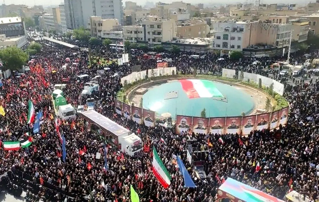 تشییع پیکر ۶۰ شهید اقتدار در تهران