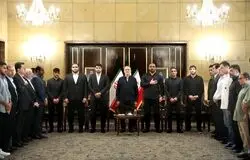 تجلیل رئیس جمهور از قهرمانان کشتی جهان در مراسمی ویژه