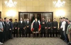 تجلیل رئیس جمهور از قهرمانان کشتی جهان در مراسمی ویژه